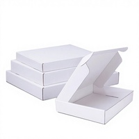 Boîtes en carton ondulé brun recyclé en stock, 2 mm d'épaisseur, emballage plat, petite taille, pelliculage mat, revêtement UV pour bougies et portefeuilles