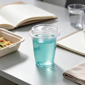 Custom Printed Takeaway PLA Cold <b>Cups</b> Compostable Transparent Disposable <b>Plastic</b> <b>Cups</b> For Cold <b>Drinks</b> Milk Tea Outdoor Picnic - Product Image 3