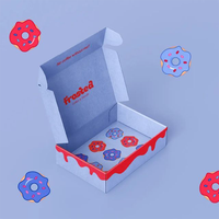 Boîtes d'expédition de médicaments colorées haut de gamme en matériaux recyclés, auto-établies, robustes, étanches, avec fermeture magnétique et doublure en éponge
