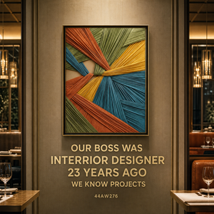 Vibrante Arte de Pared Geométrico Tejido <span class=keywords><strong>en</strong></span> <span class=keywords><strong>3D</strong></span> Multicolor, Decoración Hecha a Mano <span class=keywords><strong>para</strong></span> Hoteles, Restaurantes y Comedores Privados, Personalizable al por Mayor - Product Image 3