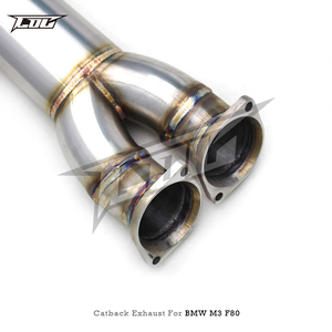 Tubos de escape Catback con sistema de válvulas para BMW M3/M4 F80/F82 3.0T 2014-2019 Boska Racing, silenciador de tubo de escape de acero inoxidable. - Product Image 6