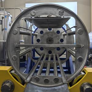 جهاز تعقيم الأغذية بالرش المائي الأفقي المركب مع التحكم بالـ PLC لصناعة الأغذية - Product Image 2