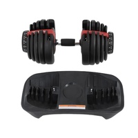 Haltères réglables universelles de gymnastique et fitness de 24kg, ensemble d'haltères libres de couleur personnalisée pour la maison, couleurs personnalisables