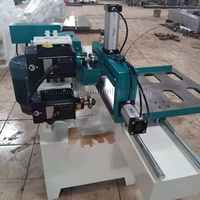 Machine à tenonner pneumatique à double rail, nouvelle machine à travailler le bois avec cinq tenonneuses à disques, machines à mortaiser à moteur