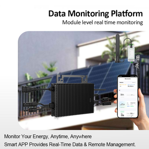 อินเวอร์เตอร์ขนาดเล็กป้องกันการไหลย้อนกลับ800วัตต์พร้อมระบบพลังงานแสงอาทิตย์แบบออนกริดสำหรับระเบียงบ้านบนดาดฟ้า230VAC กริดไทอินเวอร์เตอร์ขนาดเล็ก - Product Image 4