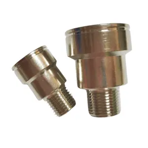 Factory direct sale product straight galvanized male thread PT NPT brass pipe quick release socket coupling