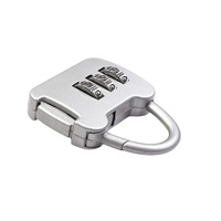Cadenas à combinaison à 3 chiffres Kamal, mini cadenas rond en alliage de zinc réinitialisable pour bagages, valises, sacs à dos, tiroirs, casiers de gym et armoires
