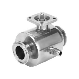 Vanne à boisseau sphérique isolée à installation rapide de qualité sanitaire personnalisée en acier inoxydable 304/316L, taille non standard - Product Image 1