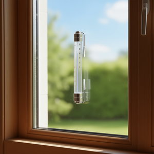 ทีเอฟเอ ดอสท์มันน์เครื่องวัดอุณหภูมิหน้าต่างโลหะ 10 ชิ้น วัดอุณหภูมิภายในและภายนอกอาคาร - Product Image 3