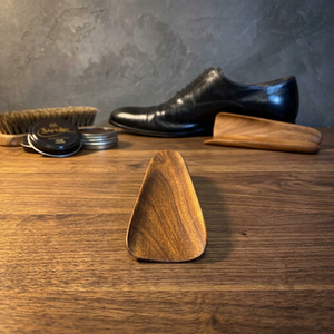 Chausse-pied en bois naturel de qualité supérieure, long, avec manche courbé, idéal pour la maison, l'hôtellerie, la vente au détail et la vente en gros - Product Image 3