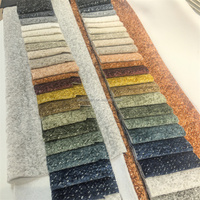Tissu chenille bouclé haut de gamme et durable 420 g/m² en fil bouclé, tricoté en trame, 100 % polyester, résistant à l'eau, écologique pour chaise et canapé