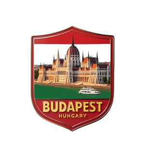 Logoson recuerdos personalizados de alta calidad <span class=keywords><strong>Budapest</strong></span> Hungría recuerdo ropa tradicional húngara imán de nevera de Metal personalizado - Product Image 3