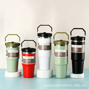 Taza Aislada al Vacío de 30 oz (890 ml), Vaso de Viaje de Acero Inoxidable, Taza Portátil para Auto, Oficina y Uso en Exteriores - Product Image 2