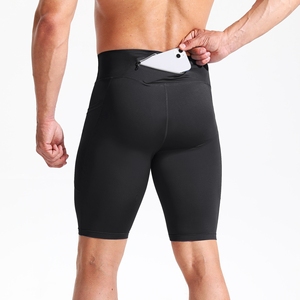 High Waist Running Tights Men's Quick Dry Gym Fitness Running <strong>Shorts</strong> Tights Men <strong>Compression</strong> <strong>Short</strong> - Product Image 1