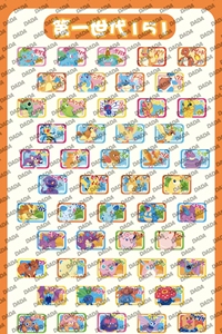 Mini aimant de réfrigérateur carré Pokémon, personnage d'anime <span class=keywords><strong>mignon</strong></span>, autocollant magnétique décoratif, décoration de maison Kawaii, cadeau pour enfants, objet de collection - Product Image 2