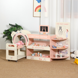 Ensemble de jeu d'imitation d'hôpital en bois écologique pour enfants CE, centre d'urgence, jouets éducatifs de docteur, cadeau unisexe pour les enfants de 2 <span class=keywords><strong>à</strong></span> 14 ans - Product Image 2