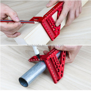 22.5-90 degrés multifonctionnel charpentier travail du bois outil de mesure trou carré règle de traçage pour bricolage OEM personnalisable - Product Image 6
