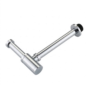 Elegante Set Sifone <span class=keywords><strong>a</strong></span> Bottiglia G 1-1/4" Moderno Anticorrosione Ecologico in Ottone Cromato per <span class=keywords><strong>Lavabo</strong></span> <span class=keywords><strong>Bagno</strong></span> Cucina - Product Image 4
