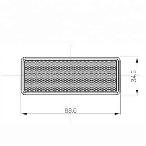Réflexe universel en plastique de réflecteur de PC de rectangle auto-adhésif pour l'avertissement de sécurité - Product Image 4