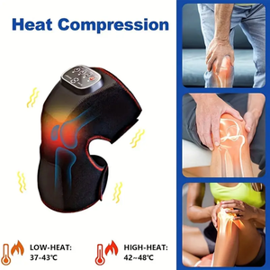 Massaggiatore per Ginocchia Ricaricabile Senza Fili con Riscaldamento, Vibrazione e Terapia a Compressione d'Aria, Cuscinetto per Alleviare il Dolore al <span class=keywords><strong>Ginocchio</strong></span> - Product Image 2