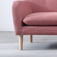 Meubles élégants pour salon, cadre en bois, tissu 5 places, fauteuil d'angle en L, canapés