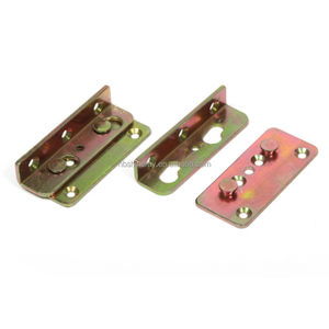 Thép nặng nhiệm vụ chống gỉ giường đường sắt khung đồ nội thất phần cứng để kết nối gỗ cho nhà bếp bộ phận giường (8 gói) - Product Image 3