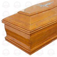 Ataúd Funerario de Madera de Paulownia Europea al por Mayor, Tamaño Personalizado, Precio de Fábrica de Shandong para Adultos