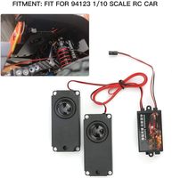 Sonido de Motor de Coche RC, 94123 Sistema de Simulación de Sonido de Motor de Coche de Control Remoto a Escala 1/10, con Control de Volumen