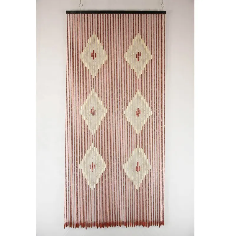 colorful living room bamboo beads pattern door curtains