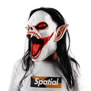 Máscara <span class=keywords><strong>de</strong></span> Vampiro <span class=keywords><strong>de</strong></span> Cabeza Completa para Adultos <span class=keywords><strong>de</strong></span> Halloween con Peluca, Disfraz <span class=keywords><strong>de</strong></span> Película <span class=keywords><strong>de</strong></span> <span class=keywords><strong>Terror</strong></span>, Accesorios <span class=keywords><strong>de</strong></span> Cosplay, Máscara <span class=keywords><strong>de</strong></span> Látex para Festivales - Product Image 2