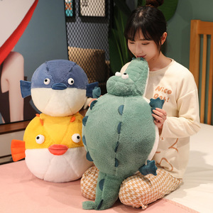 Peluche Crocodile Gonflable Mignonne et Tendance, Coussin Confortable Unisexe, Compagnon de Sommeil, Cadeau pour Enfants - Product Image 1