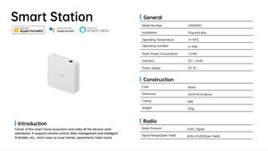 Gateway Inteligente HomeKit, Sistema Inalámbrico de Automatización del Hogar para Kits de Hogar Inteligente Modernos, Sistema de Control de Automatización del Hogar Inalámbrico - Product Image 2