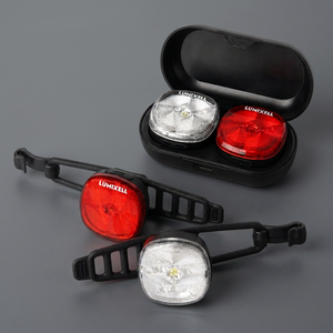 ไฟจักรยานแบบพกพา 300LM จากโรงงานจีน ไฟ LED สำหรับจักรยานแบบชาร์จไฟได้ผ่านพอร์ต Type-C ชุดคอมโบพร้อมกล่องชาร์จ 5 โหมด สำหรับขี่กลางคืน - Product Image 1