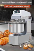 Amasadora Industrial de Gran Capacidad, Mezcladora de Masa Espiral de Doble Velocidad para Panadería, Máquina Procesadora de Pan