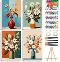 Peinture à l'huile numérique personnalisée SONGWOO pour adultes, décoration murale avec impressions florales encadrées, peinture par numéros
