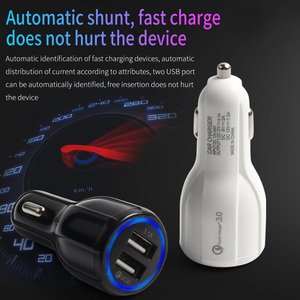 <span class=keywords><strong>Chargeur</strong></span> rapide de téléphone portable 3.1A <span class=keywords><strong>Chargeur</strong></span> de voiture Usb à 2 ports Charge rapide 3.0 <span class=keywords><strong>Chargeur</strong></span> de voiture double usb - Product Image 3