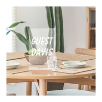Support de table en bois pour cartes, photos, cartes postales, présentoir de photos, porte-menu en bois, support en hêtre, supports de numéros pour mariage