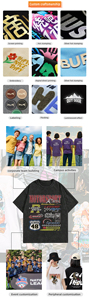 Camiseta Unisex de Talla Grande al por Mayor, Camiseta de Algodón con Logotipo de Marca con Impresión Digital Personalizada, Camiseta Blanca Extra Grande para Hombre - Product Image 6