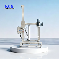 Émulsifiant électrique à levage automatique pour laboratoire, machine de mélange et d'homogénéisation de cosmétiques