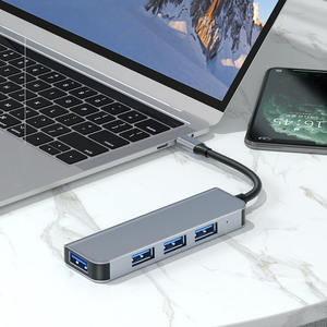 USB <span class=keywords><strong>3</strong></span>,0 <span class=keywords><strong>Hub</strong></span> tipo C USB OTG 4 puertos Multi Splitter adaptador portátil accesorios USB3.0 4 Por <span class=keywords><strong>HUB</strong></span> para <span class=keywords><strong>Xiaomi</strong></span> Lenovo Macbook Pro - Product Image 5