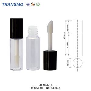 Emballage de gloss à lèvres rond de 3 ml, tubes de gloss à lèvres de couleur unie, flacon de gloss à lèvres, emballage de gloss à lèvres, gloss à lèvres en gros - Product Image 2