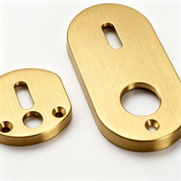 Pièces de plaque en laiton usinées CNC de haute qualité, composants métalliques usinés sur mesure de précision