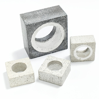 Cube de synthèse de diamant synthétique HPHT personnalisable en pyrophyllite de lave usinée