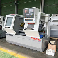 Torno CNC CK6150 de Alta Precisión, Centro de Torneado Horizontal de Bancada Plana para Mecanizado de Ejes de Acero, Automático