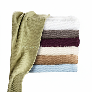 Couverture douce bohème en coton épais jette une couverture décorative pour canapé Boho couverture en coton naturel bohème - Product Image 1