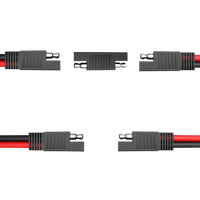 كابل تمديد OEM SAE ثنائي الأطراف سريع الفصل لشاحن البطارية وأسلاك الألواح الشمسية مع غطاء واقٍ من الغبار