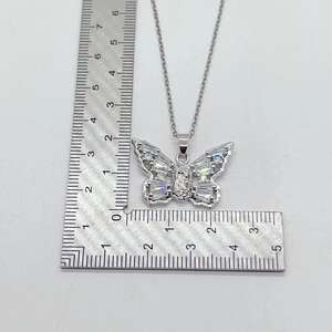 Venta caliente chapado en oro collar de acero inoxidable mujeres gargantilla collares completo circón colgante collar - Product Image 5