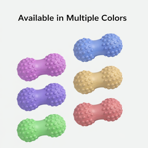 Precio al por mayor: Pelota de yoga ecológica de TPE suave al tacto con forma de cacahuete, doble esfera para masaje de columna, cuello, hombros y puntos de presión en pies, para ejercicio. - Product Image 3
