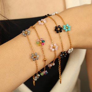 สร้อยคอคริสตัลรูปดอกไม้ โซ่ทองประดับคริสตัลไรน์สโตน ดีไซน์ดอกเดซี่ สำหรับผู้หญิง สวมใส่ได้ทุกวัน - Product Image 4