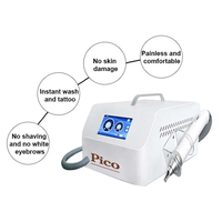 Appareil de beauté portable mini picoseconde pour le soin de la peau du visage et des sourcils, avec refroidissement par glace et écran tactile intelligent, idéal pour les cliniques esthétiques